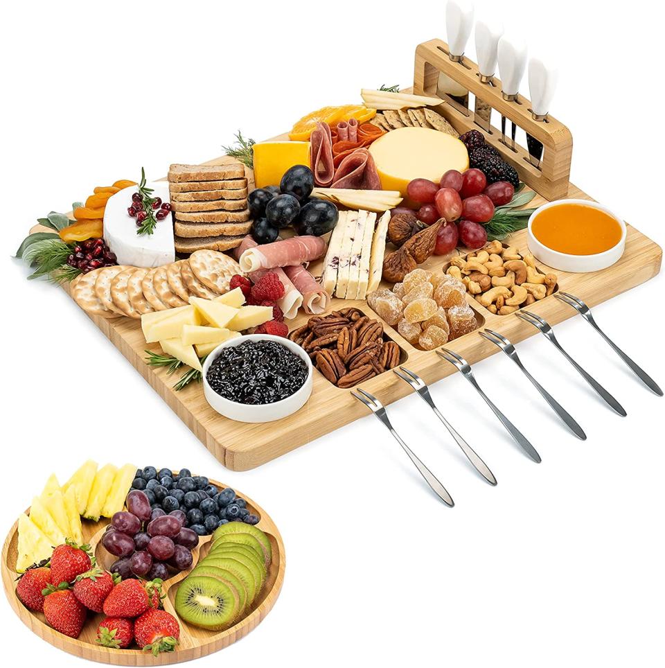 best charcuterie board smirly bamboo large