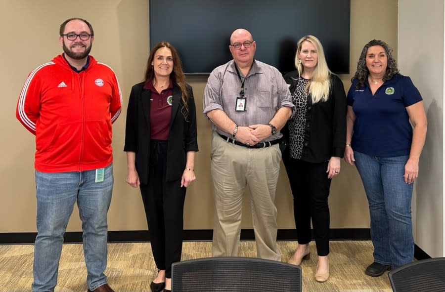 Williamson County Justices of the Peace with Dr. Stephen Pustilnik at Fort Bend County Medical Examiner's Office. (Courtesy: Judge Evelyn McLean, Williamson County Justice of the Peace in Precinct 3)