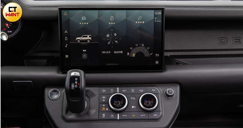 中控車機採用11.4 吋Pivi Pro多媒體觸控式顯示螢幕，車內幾乎所有電子控制系統，都可從此處進行設定。（圖／黃耀徵攝）