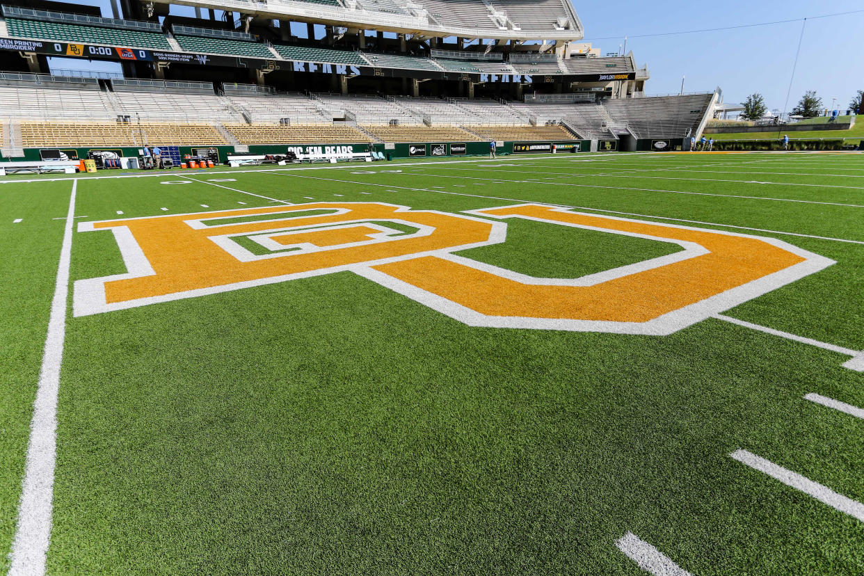 A Baylor freshman is off the team and facing a manslaughter charge after a fatal crash. (Photo by Matthew Pearce/Icon Sportswire via Getty Images)