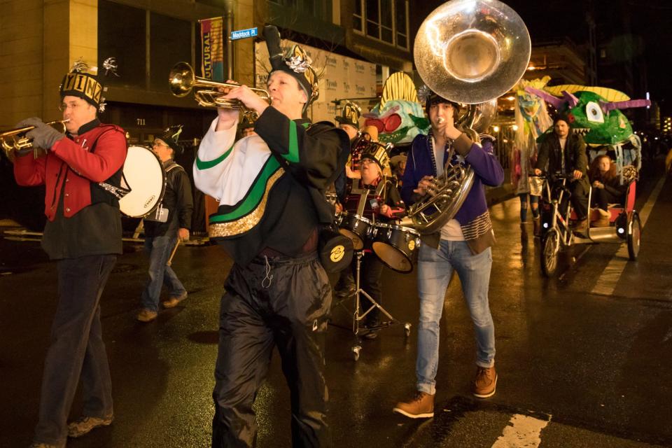 The parade is a popular part of Pittsburgh's New Year's Eve celebration.