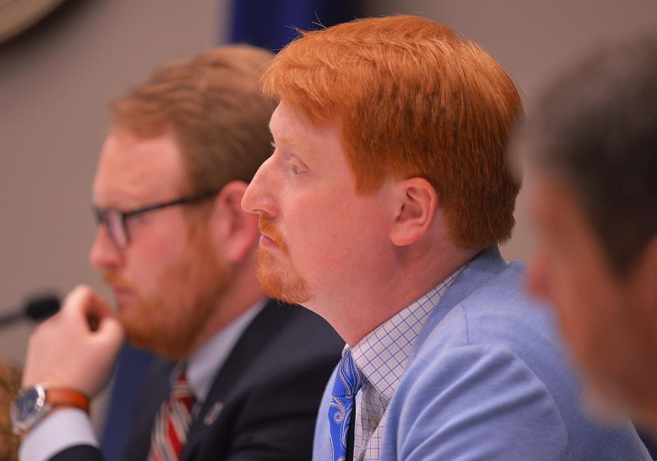 State Rep. Josiah Magnuson, right, was the lone Spartanburg area lawmaker to vote against earmarks in this year's state budget.