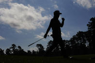 Sungjae Im, of South Korea, walks down the fourth fairway during the final round of the Masters golf tournament Sunday, Nov. 15, 2020, in Augusta, Ga. (AP Photo/Charlie Riedel)