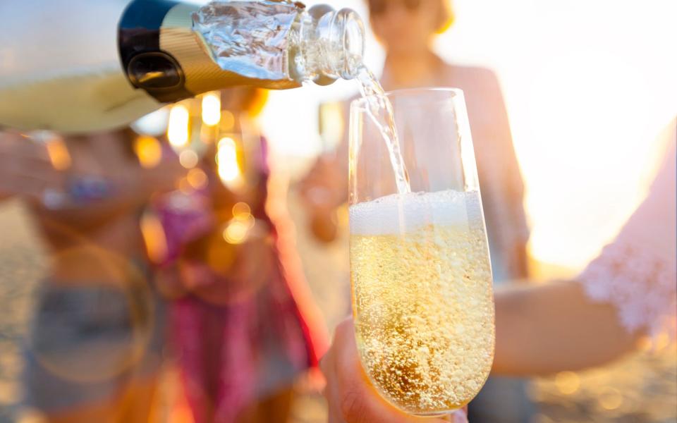 english wine champagne - courtneyk/iStockphoto