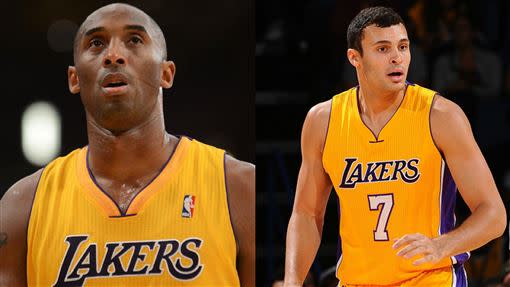 Larry Nance Jr.（右）揭露了Kobe退休戰的爆笑內幕。（圖／翻攝自推特）