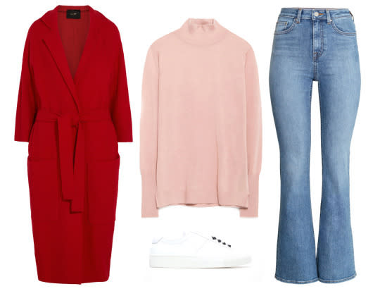 Pink and red — In your closet. 