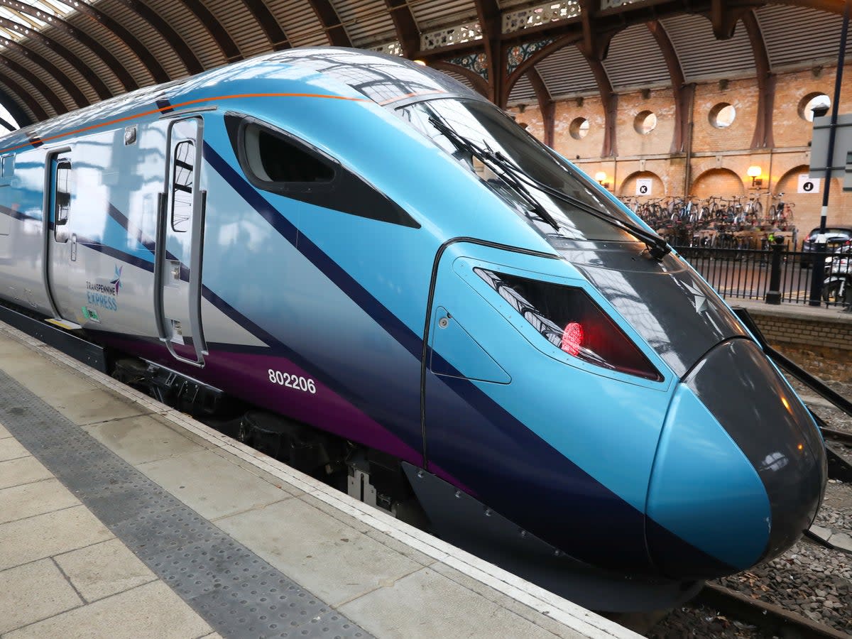 Departing soon? A TransPennine Express train, which will be running widely on Tuesday and Wednesday but not on Friday and Saturday  (TransPennine Express)
