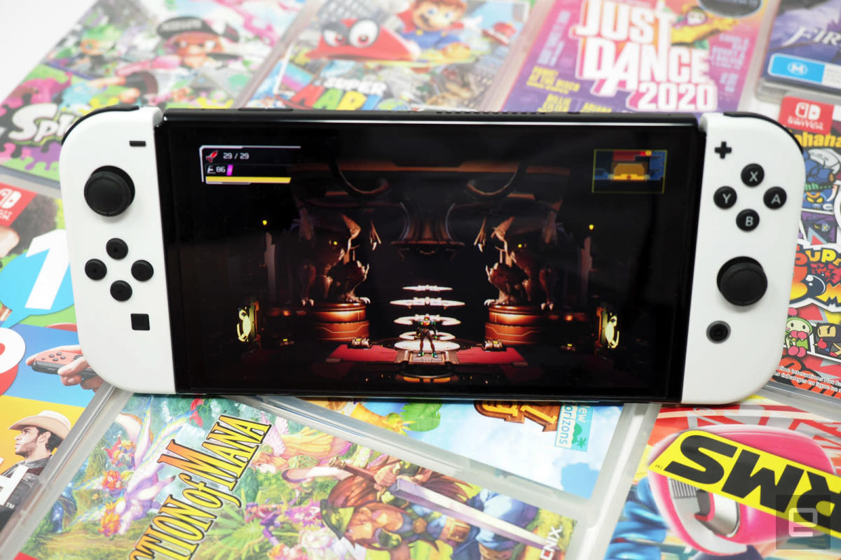 Get a Switch OLED and a free select game for just £300 in this