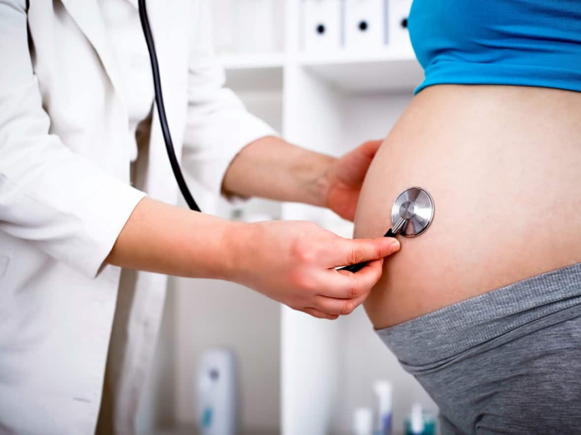 Pregnant women are at higher risk of complications with COVID-19 infections, and the number of pregnant Albertans admitted to hospital and the ICU surged during the province's delta-driven fourth wave. (Dragan Grkic/Shutterstock - image credit)