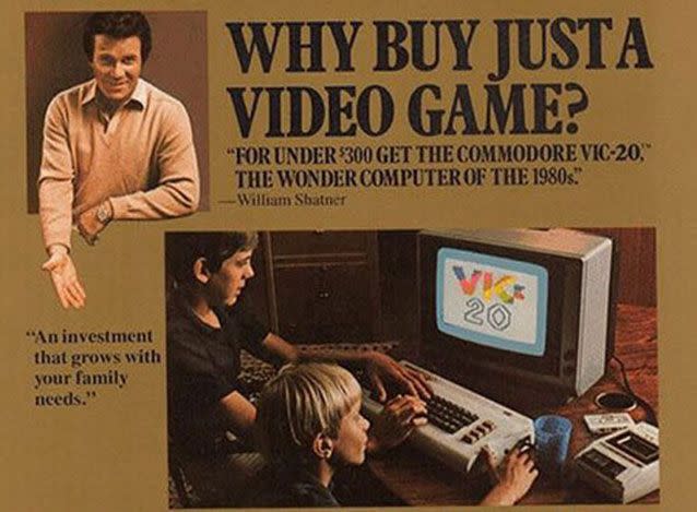 Computer advertising began to focus on boys in the 1980s. Commodore Computers ad