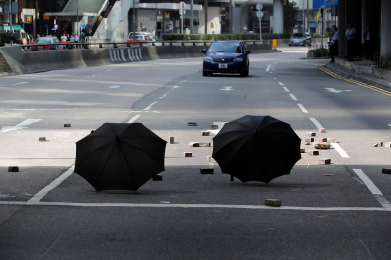 Protests at the Central District in Hong Kong