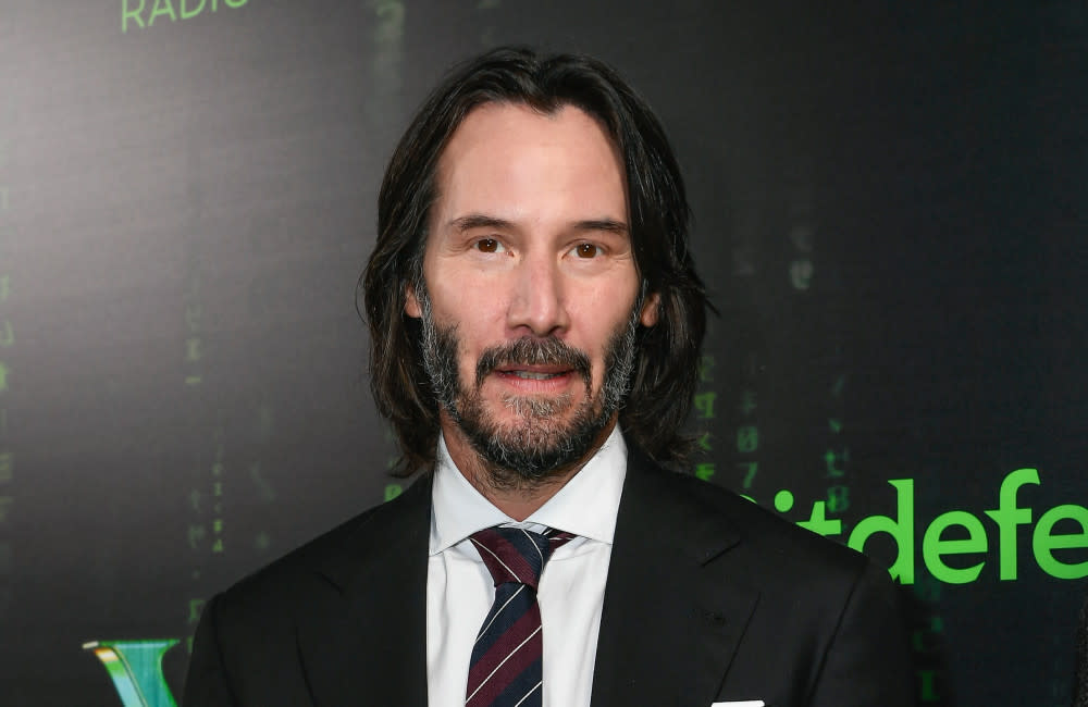 Keanu Reeves at The Matrix Resurrections premiere - Getty - December 2021