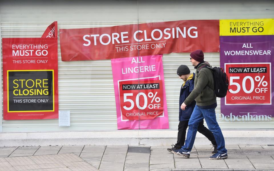 High street shops closed - Nathan Stirk/Getty Images