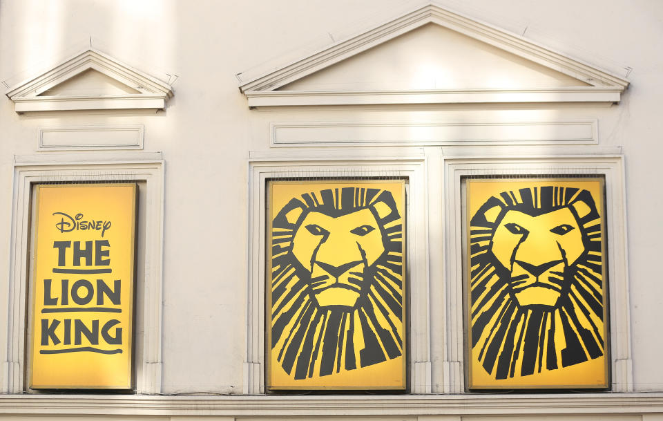 A general view of The Lyceum Theatre, showing The Lion King in London. Picture dated: Thursday August 2, 2018.