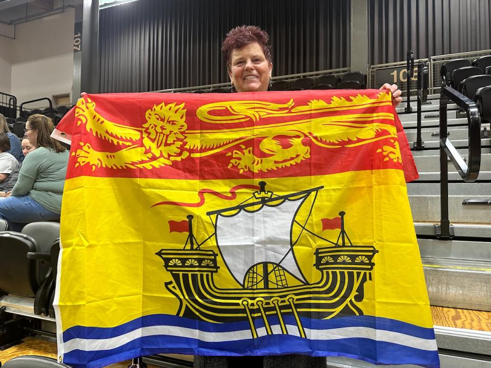 Sharon Ingalls came out to Fredericton from Grand Manan to cheer on her granddaughter Abbi Zwicker, who played for the New Brunswick team. 'It’s the most wonderful thing we’ve watched in a long time,' she said.