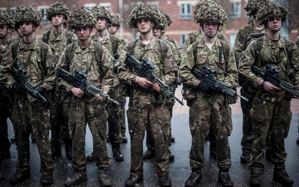 Junior Soldiers at the Army Foundation College in Harrogate - Â© Eddie Mulholland