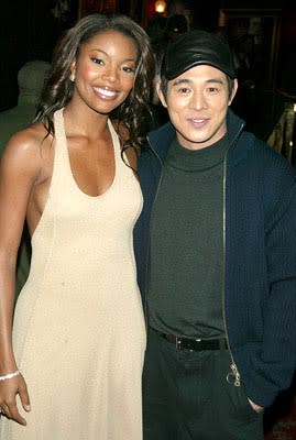 Gabrielle Union and Jet Li at the New York premiere of Warner Brothers' Cradle 2 The Grave