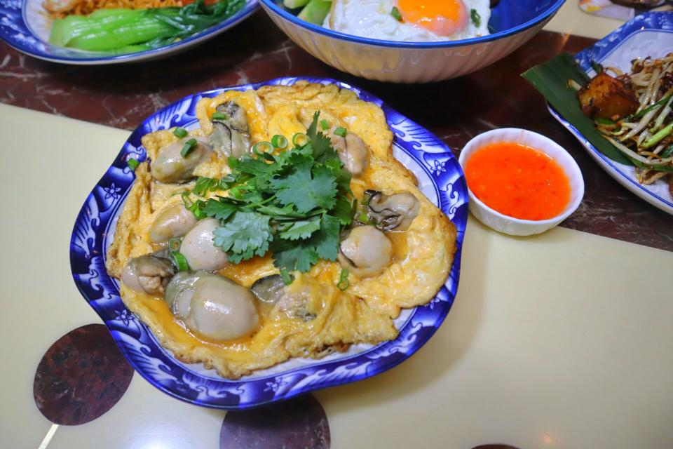 jiang cantonese tapas - oyster runny omelette