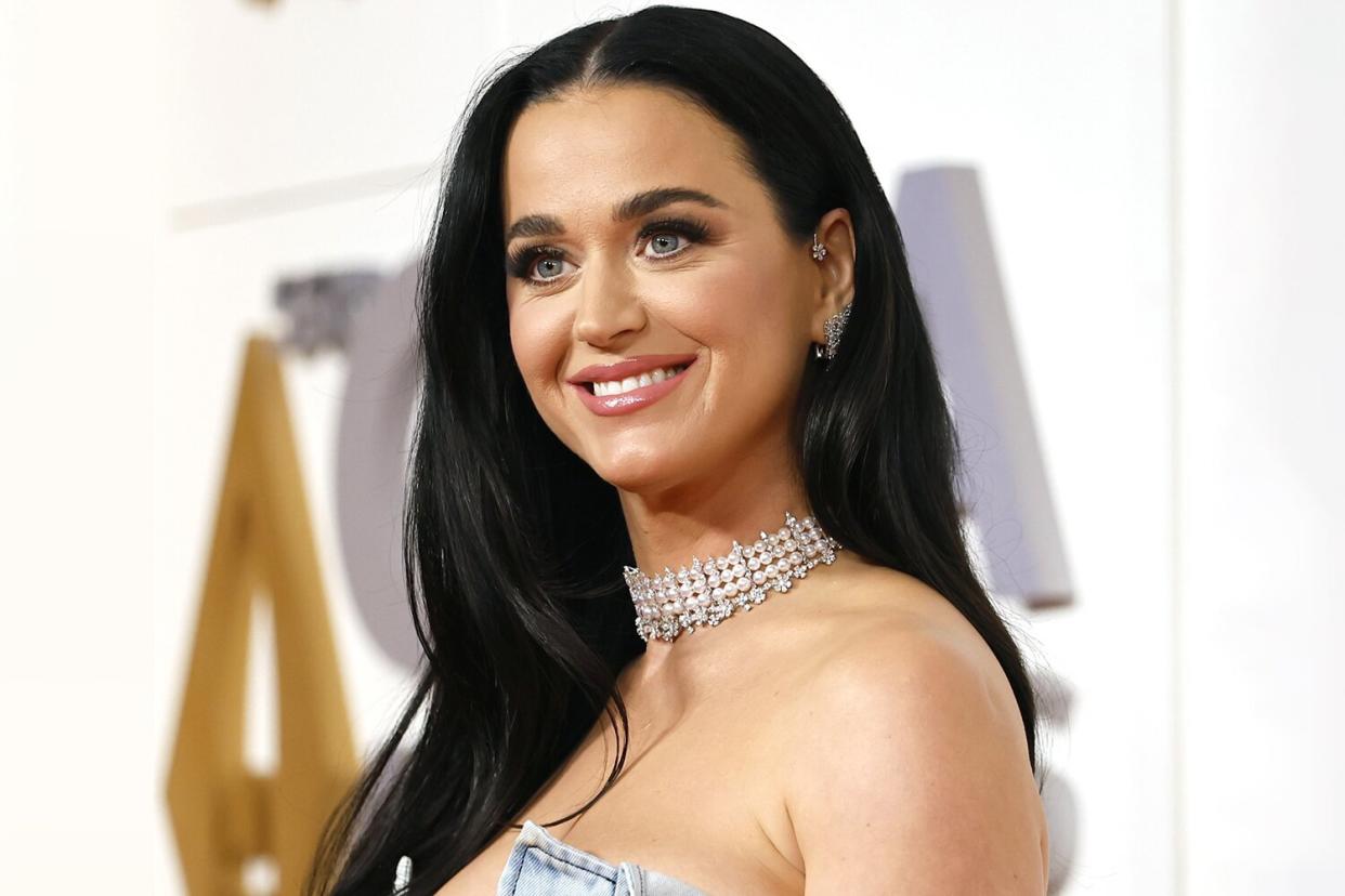 NASHVILLE, TENNESSEE - NOVEMBER 09: Katy Perry attends The 56th Annual CMA Awards at Bridgestone Arena on November 09, 2022 in Nashville, Tennessee. (Photo by Jason Kempin/Getty Images)