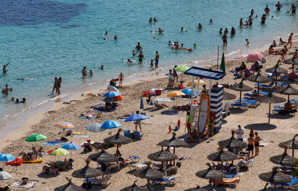 Mallorca setzte trotz Corona auf den Neustart des Tourismus (Bild: Reuters/Enrique Calvo)