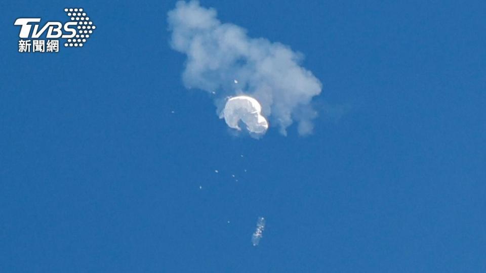美軍擊落中國高空氣球。（圖／達志影像路透社）