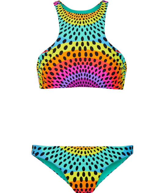 Mara Hoffman Electrolight Printed Racer-Back Bikini