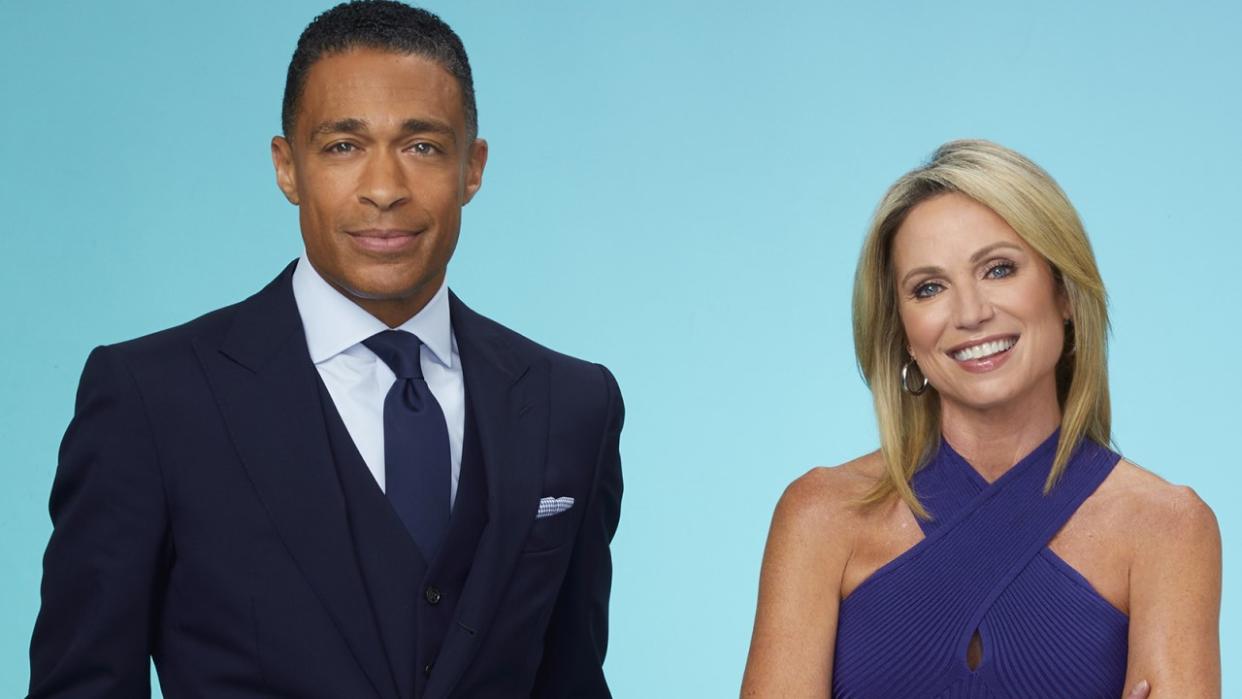  Amy Robach and T.J. Holmes on GMA3. 