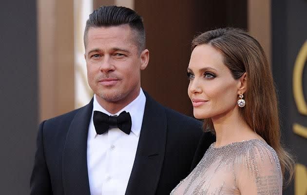 Brad and Angelina are divorcing after two years of marriage. Source: Getty