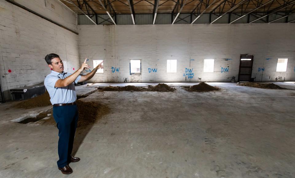 Ted Schatt, co-owner of the old WMOP property, talks about the space for The Forge's flagship restaurant, which will be called the Blind Eye.