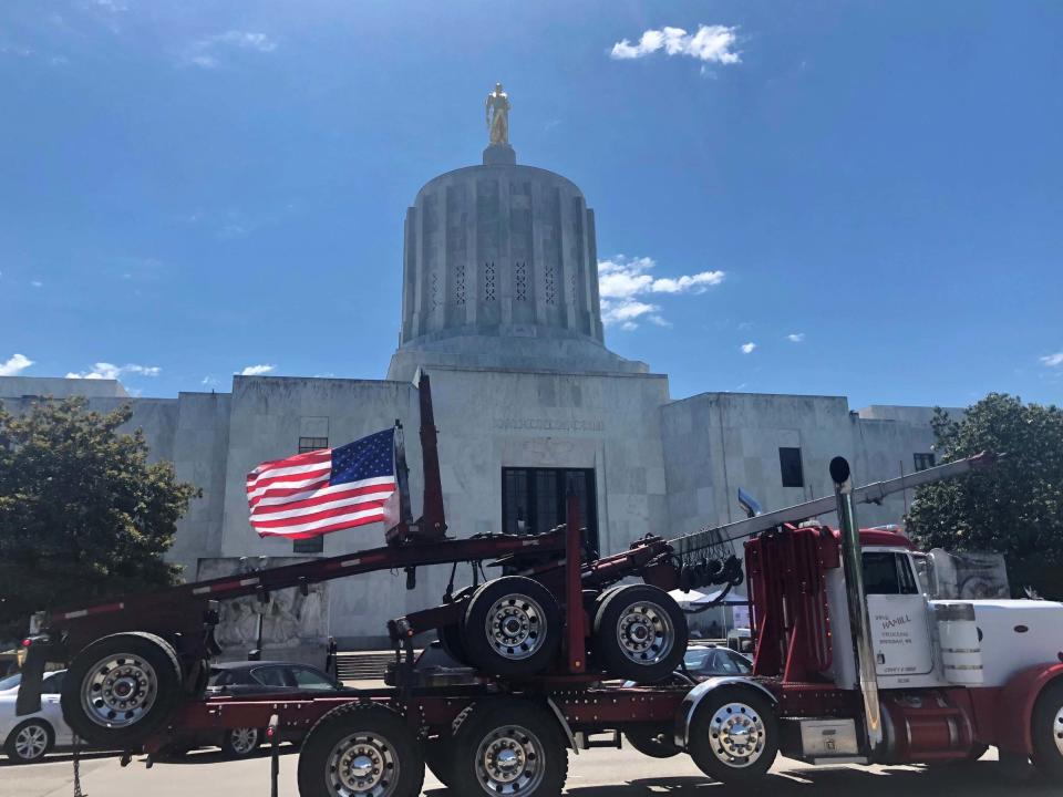 Oregon's Republican Party appears to have made light of right-wing threats made against politicians in the state stemming from opposition to planned climate change legislation.Oregon’s state capitol was forced to close at the weekend due to a “possible militia threat” against legislators.On Sunday the Oregon GOP Twitter account posted a photograph of peaceful protesters at the building.“Heavily armed militia lays siege to Oregon’s Capitol as Senate Democrats cower in fear,” the party tweeted, apparently mocking the threats of harm to politicians.Democrats in the coastal state are hoping to pass landmark climate legislation which would dramatically reduce fossil fuel emissions in Oregon by 2050.But the bill has stalled after Republican lawmakers walked out of the legislature in an attempt to deny the Democrats, the majority party, enough votes to proceed.Several fled the state to avoid the vote, leading Kate Brown, the governor, to order police officers to track them down.Under the proposed law, Oregon would put an overall limit on greenhouse gas emissions and auction off pollution “allowances”.Those opposed to the plan say it would exacerbate a growing divide between the liberal and urban parts of Oregon.The state Democrats have a majority of 18 to 12, but require a quorum of 20 to proceed.The bill has already passed the state House.A group of local Republicans were set to protest inside the Capitol on 23 June when lawmakers were present, and anti-government groups threatened to join, prompting the statehouse shutdown.> Heavily armed militia lays siege to Oregon’s Capitol as Senate Democrats cower in fear. orpol orleg capkillsjobs hb2020 Oregon11 orcot pic.twitter.com/XQHCEb3D59> > — Oregon GOP (@Oregon_GOP) > > June 23, 2019“The Oregon State Police has recommended that the Capitol be closed tomorrow due to a possible militia threat,” a spokesperson for Senate president Peter Courtney said on Friday.The governors’ office also confirmed the threats.Lawmakers in Oregon have previously grappled with the danger of militias.One of the groups set to join Saturday’s protest, the Oregon Three Percenters, joined an armed takeover of the Malheur National Wildlife Refuge in 2016.Dozens of people occupied the remote Oregon refuge for more than a month to protest federal control of Western lands.The standoff began to unravel when authorities fatally shot the group’s spokesperson and arrested key leaders as they headed to a community meeting.The Oregon Republican Party’s tweet attracted outrage online, with many condemning the tone of the post.“Oregon GOP endorses domestic terrorism. There’s your headline,” wrote Tyler Huffman, a Twitter user, in reply to the post.“I have to think this tweet will be deleted when the grown-ups see it,” said Ben M Schorr, in another reply.Democrats planned to return to the capitol on Monday.It is unclear if the state Republicans will continue their walkout in an attempt to derail the climate change legislation.If passed the proposed legislative package would be only the second of its kind in the US, after California passed a similar bill in 2013.