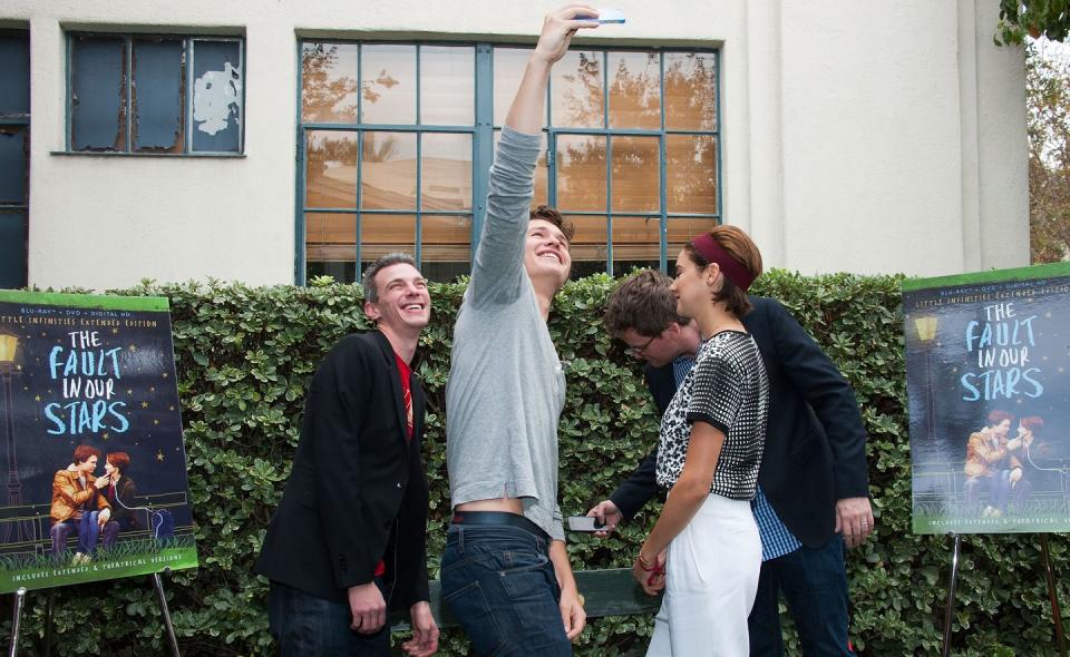 Josh Boone, Ansel Elgort, Shailene Woodley, and John Green