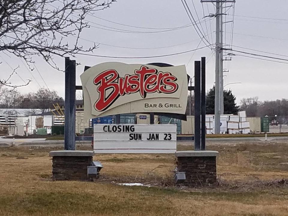 A sign outside Buster&#x002019;s let Eagle residents know that the end was near.