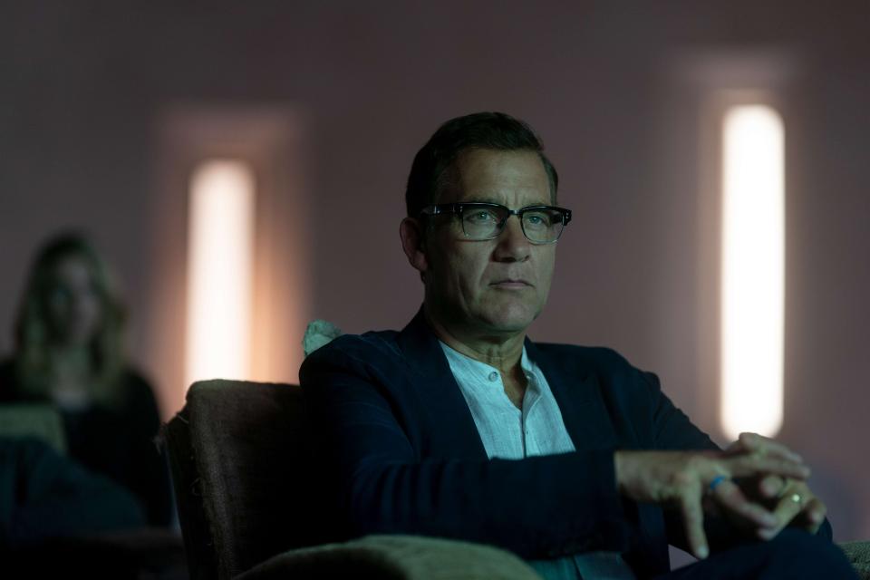 Clive Owen as billionaire Andy Ronson in "A Murder at the End of the World."