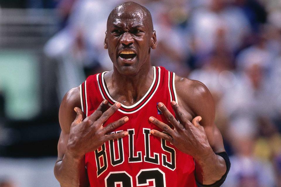 <p>Andy Hayt/NBAE</p> Michael Jordan