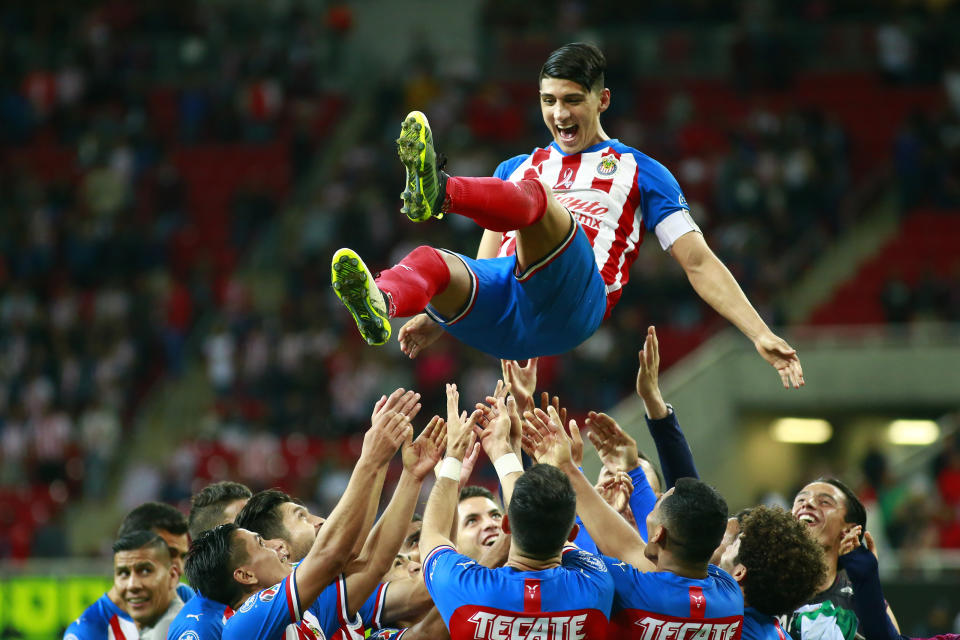 Alan Pulido led Liga MX Apertura in scoring last fall with Guadalajara, and now he's leading the line for Sporting KC. (Photo by Alfredo Moya/Jam Media/Getty Images)