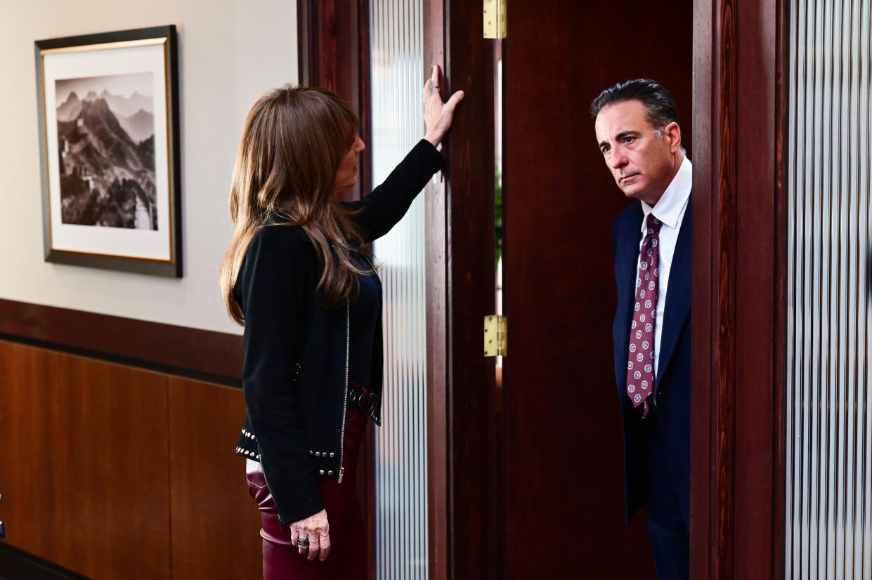 Katey Segal with Andy Garcia in Rebel Season 1