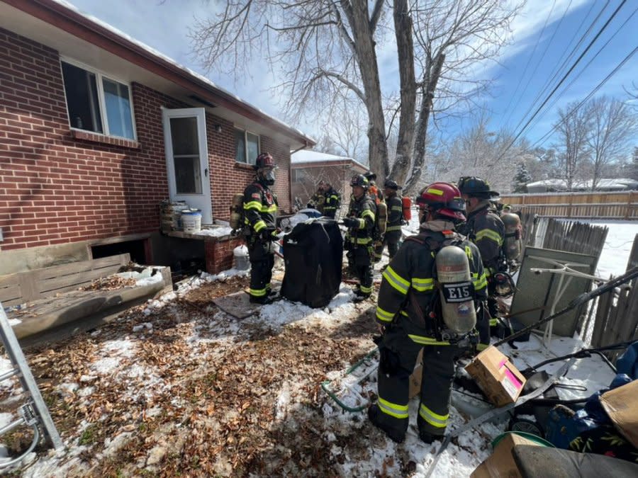 A fire was extinguished by South Metro Fire Rescue in Littleton on Tuesday.