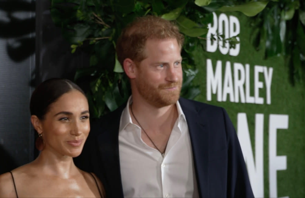 The Duke and Duchess of Sussex at the Bob Marley: One Love premiere credit:Bang Showbiz