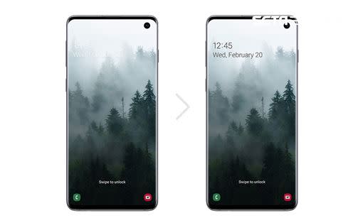 Smart Lock會自動調整顯示格式，確保時鐘和文字一目瞭然 （圖／台灣三星提供）