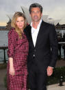 <p>Despite the attention given to her appearance, Zellweger manages to smile with co-star Patrick Dempsey as they kick off the press tour for the third film in the series on Aug. 22, 2016 in Sydney. (Photo: Gaye Gerard/WireImage)</p>