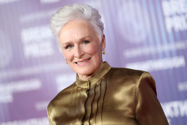 <p>Stewart Cook/Shutterstock</p> Glenn Close at the 10th Breakthrough Prize ceremony on April 13