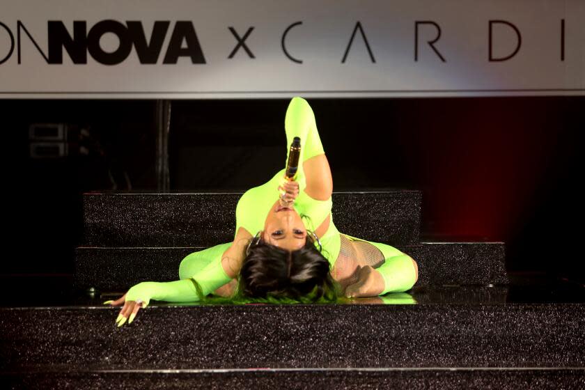 LOS ANGELES, CA - MAY 09: Cardi B performs onstage as Fashion Nova Presents: Party With Cardi at Hollywood Palladium on May 9, 2019 in Los Angeles, California. (Photo by Jerritt Clark/Getty Images for Fashion Nova)