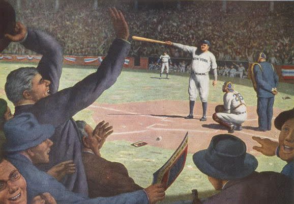 <p><strong>September 28, 1932</strong>: Did Babe Ruth predict his home run in Game 3 of the 1932 World Series? "No one knows if he was pointing at the dugout or at the flagpole,” said Lanctot. We know that Ruth didn't majestically point to the fence, as seen in a pair of campy Hollywood biopics. We also know that Ruth played along with the Chicago fans' and players' heckling, holding up one finger after the first called strike and two after the second. "It only takes one to hit it," he is reported to have said.<br> </p>