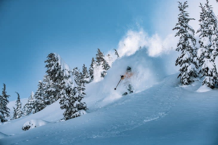 Skier at Mammoth Mountain