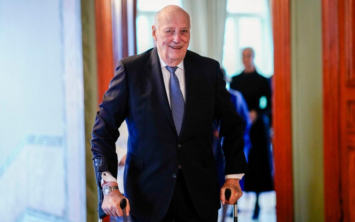 King Harald V only returned to official duties this week after being hospitalised while on holiday in Malaysia in February