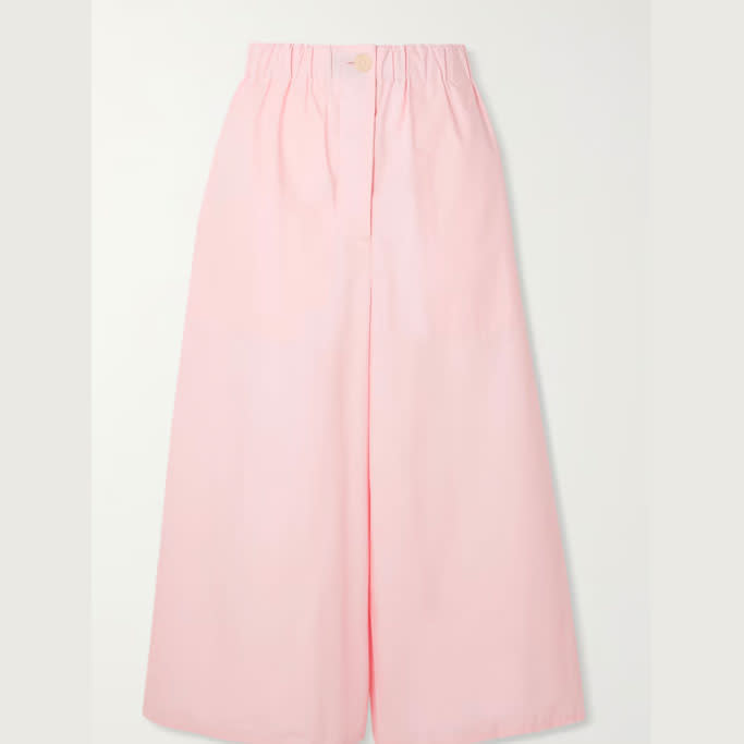 LOEWE + Paula's Ibiza cotton-poplin culottes