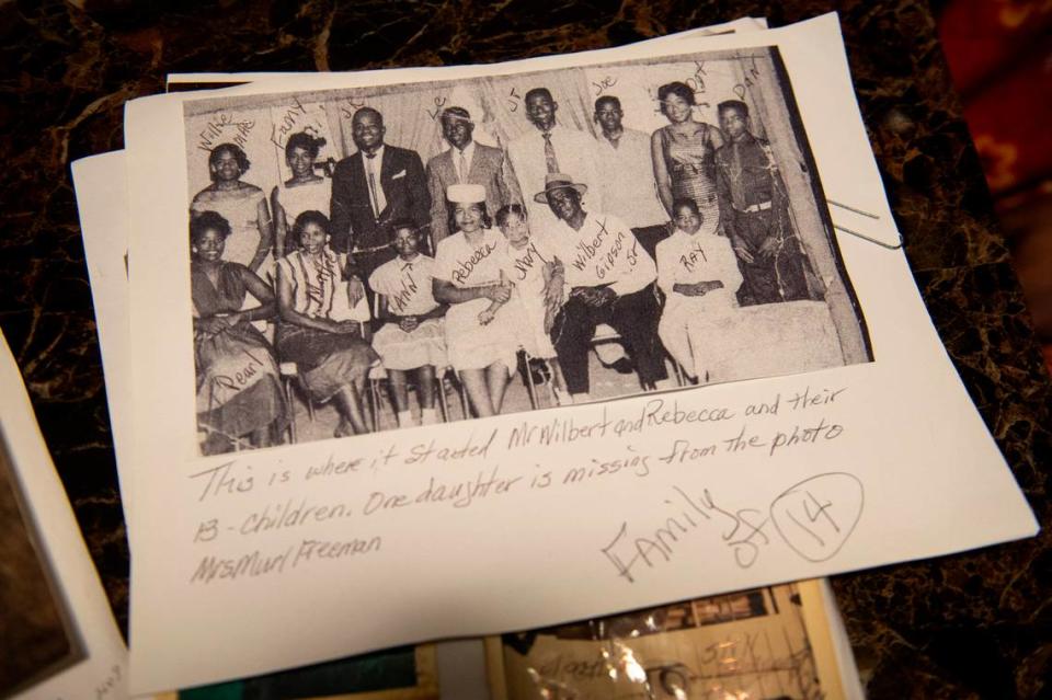 Mary Gipson’s siblings and parents who lived in Gipson’s house on School Street in Ocean Springs. Gipson’s father built the house and owned other properties around it.