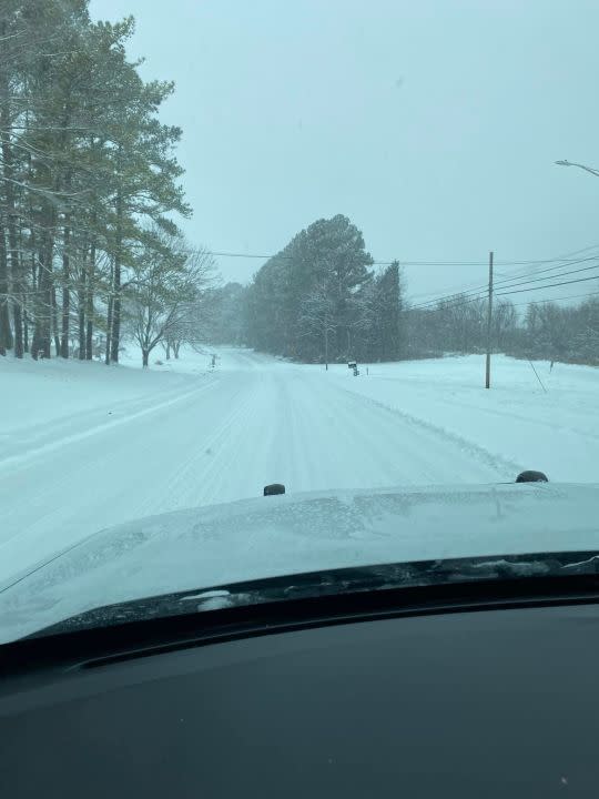 Snow in Smith County (Courtesy: Smith County Sheriff’s Office)