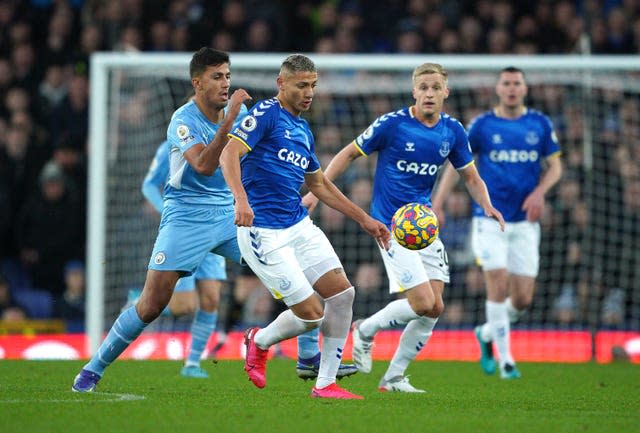 Rodri, left, appeared to handle the ball in the box late on