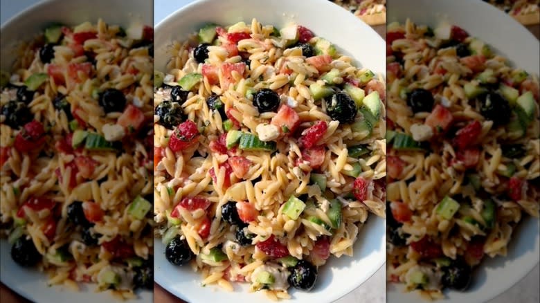 image of pasta salad